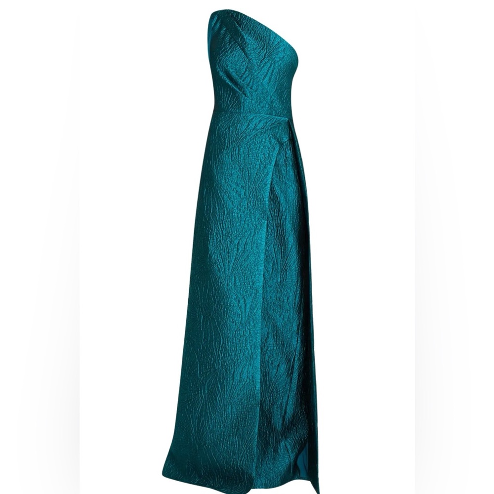 Teri Jon Teal evening gown